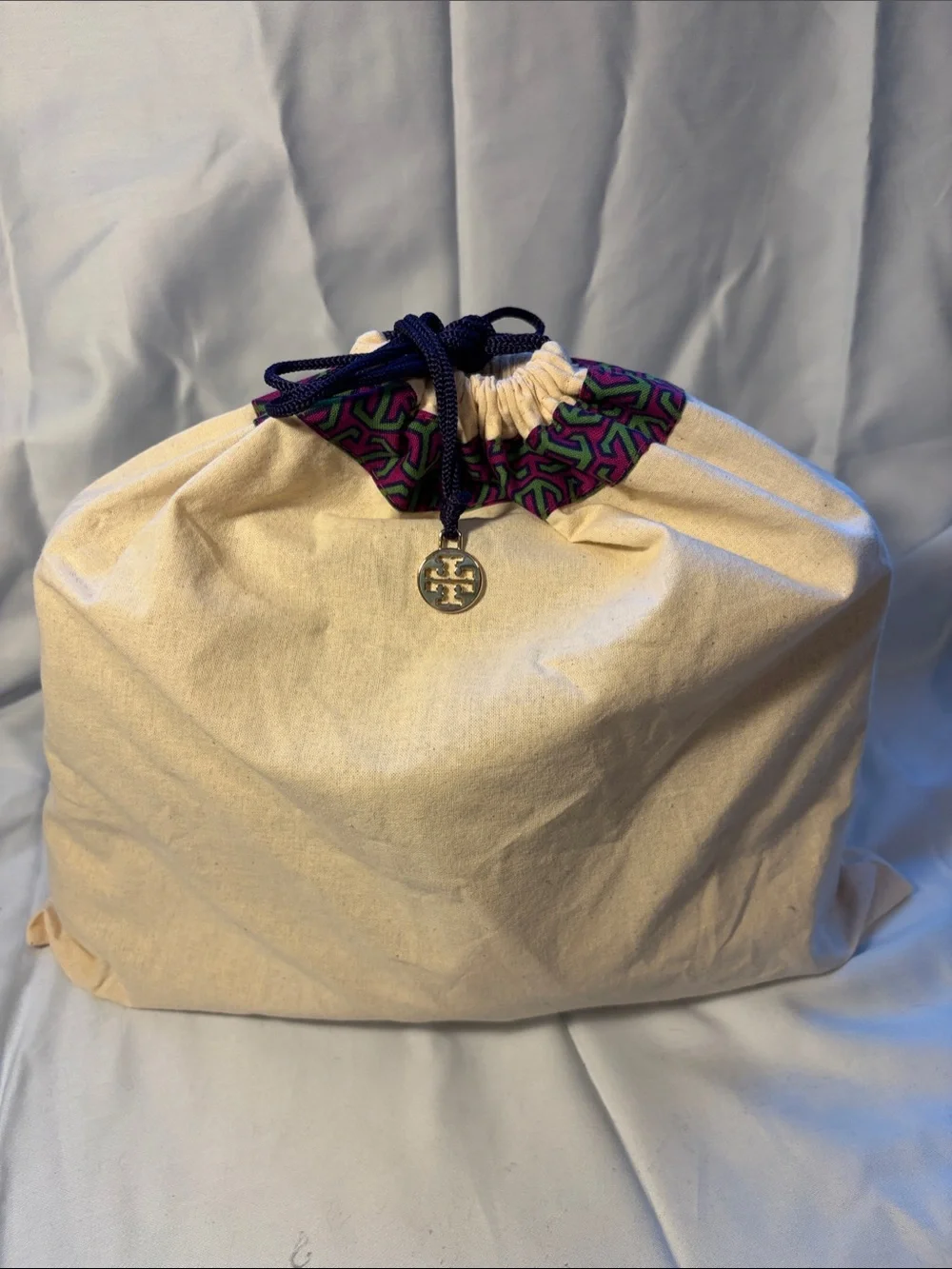 Tory Burch Kira Chevron Convertible Shoulder Bag Green Leather Gold Chain